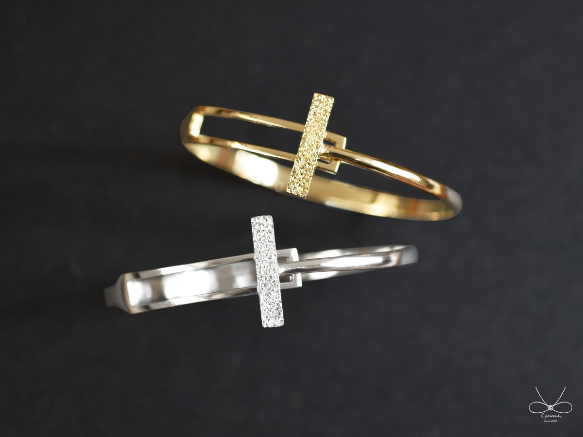 幾何長方形打質感層次手環 (純銀手環 銀飾) - 飾品圖片第3張