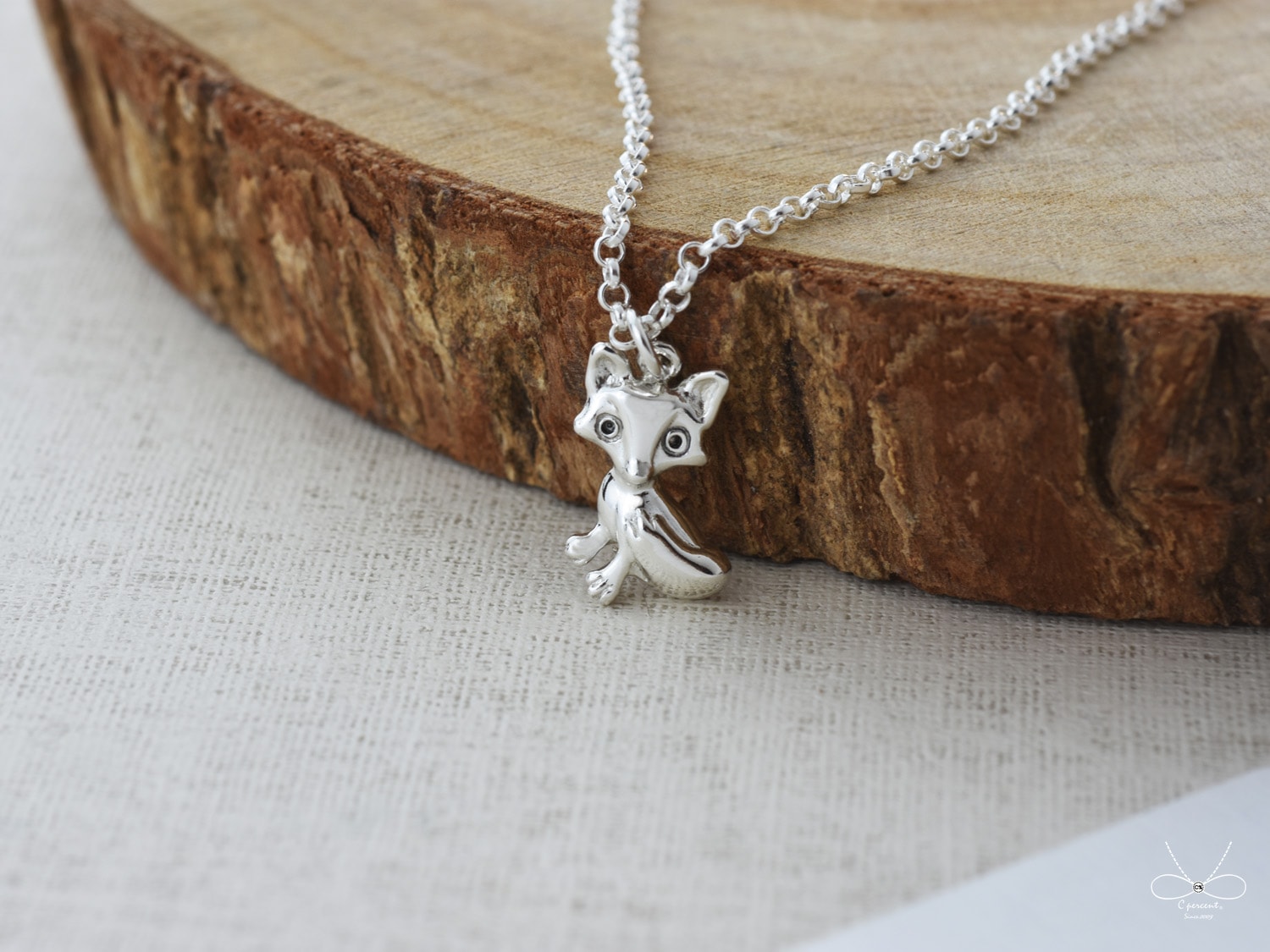 小狐狸 | 立體項鍊 925純銀 細項鍊 可愛動物 手工銀飾 - 飾品圖片第4張