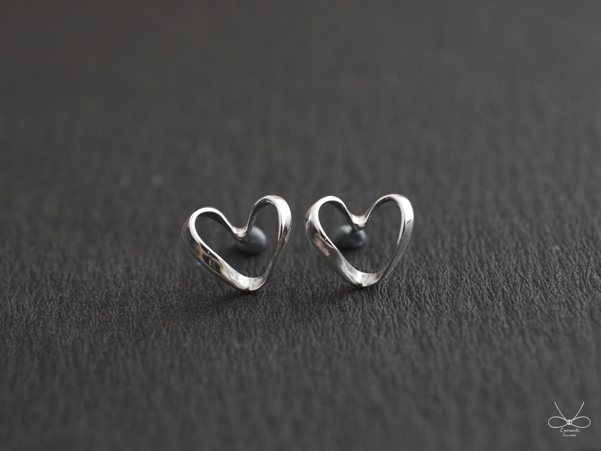 Endless Love | 純銀耳環 女款 愛心 手工銀飾 情人節禮物 - 飾品圖片第4張