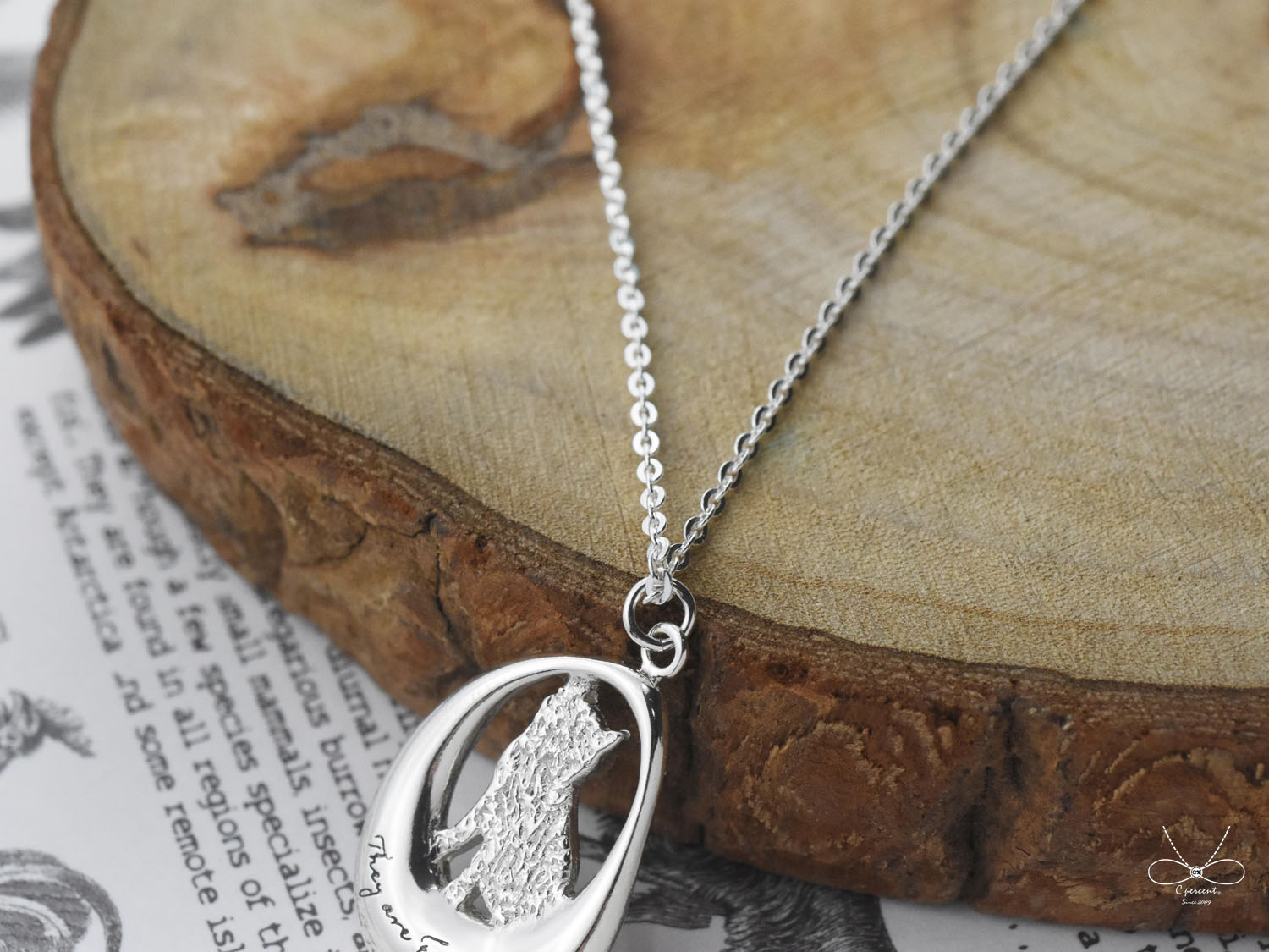 They are Family - 柴犬 | 純銀長項鍊 動物 狗狗 手作銀飾 - 飾品圖片第3張