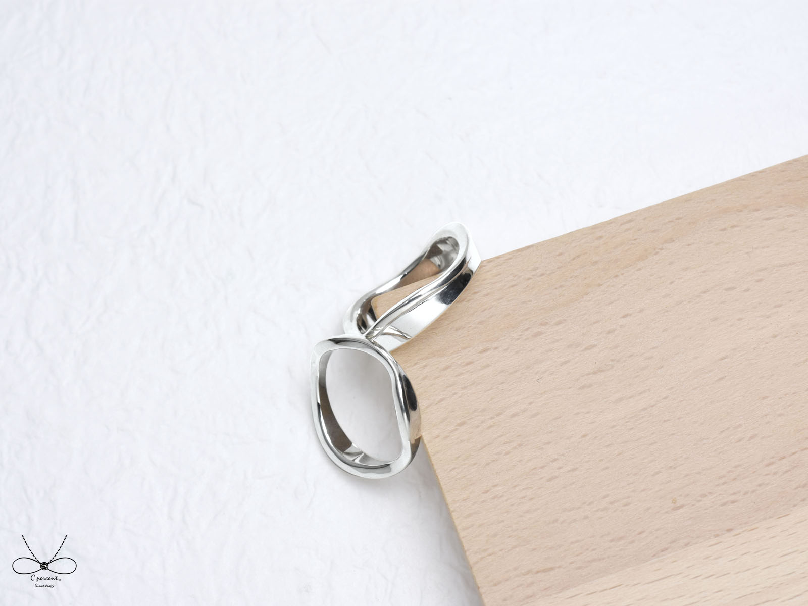 我們在一起了 | 情侶對戒 純銀戒指 情人節禮物 手工銀飾 - 飾品圖片第4張