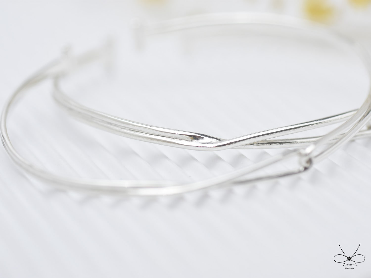 連結 (純銀手環 女款 簡約 手工銀飾 情人節禮物) - 飾品圖片第4張