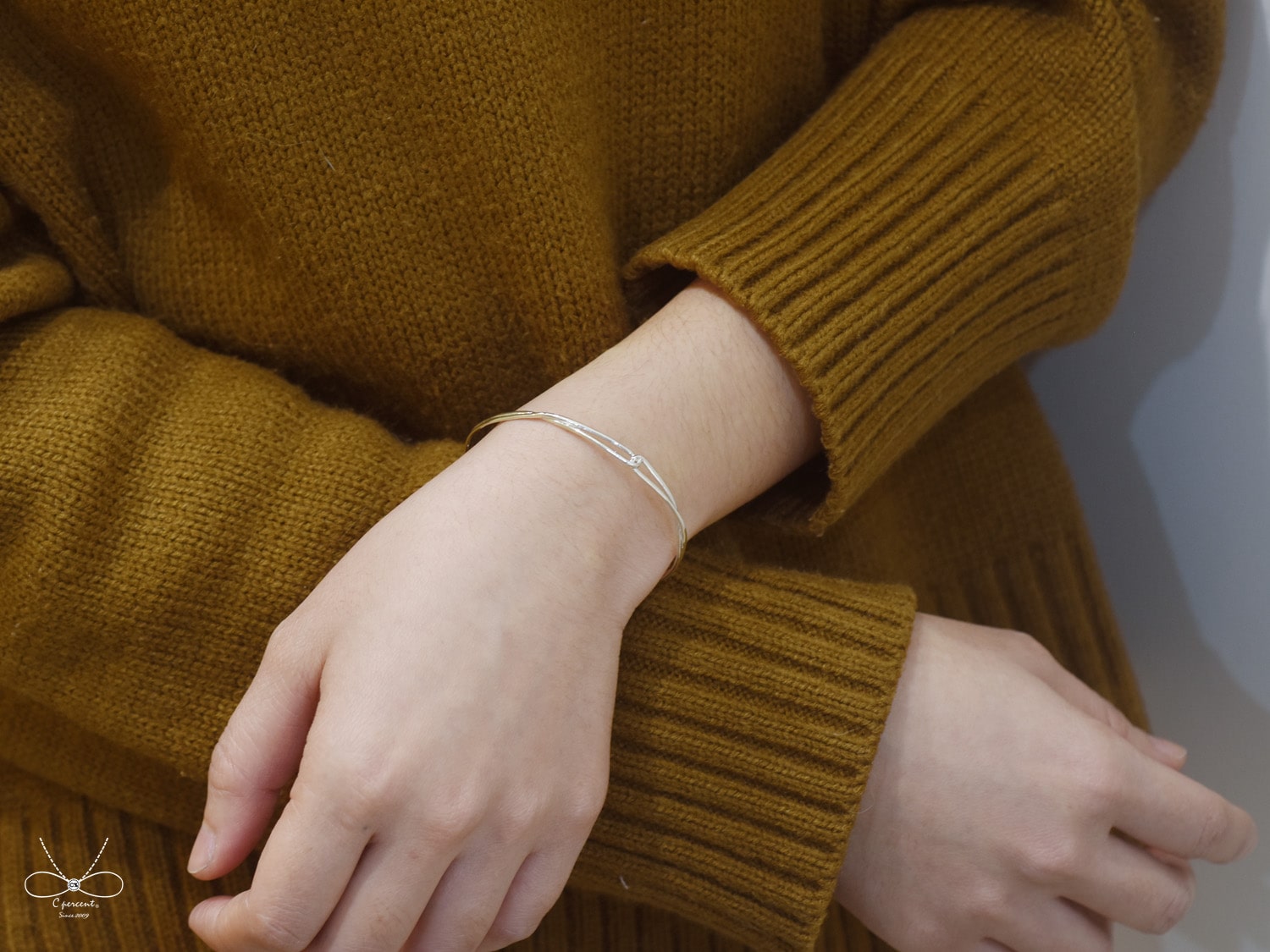 連結 (純銀手環 女款 簡約 手工銀飾 情人節禮物) - 飾品圖片第5張