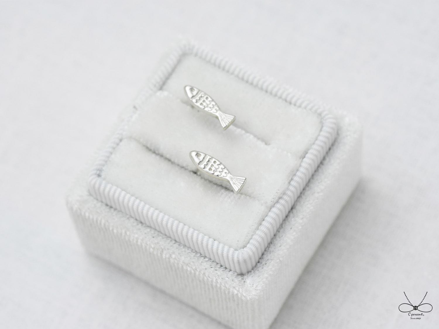 小魚耳環 | 925純銀 可改夾式 女款 簡約 手工銀飾 - 飾品圖片第2張