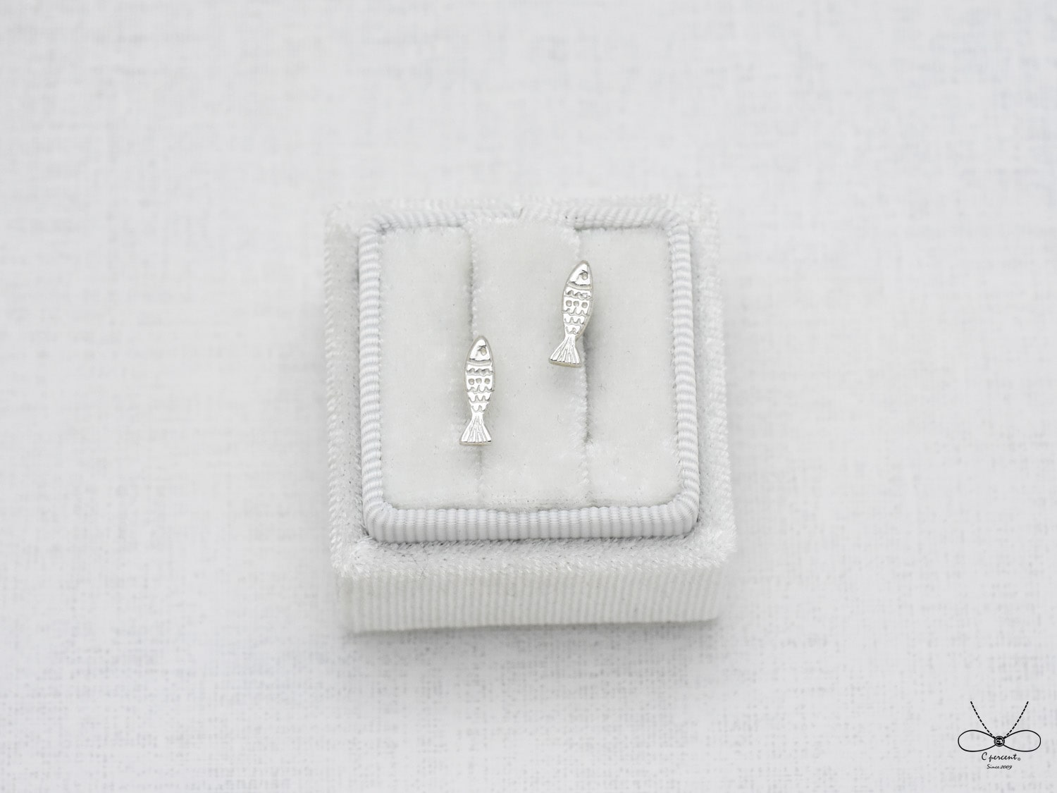 小魚耳環 | 925純銀 可改夾式 女款 簡約 手工銀飾 - 飾品圖片第4張