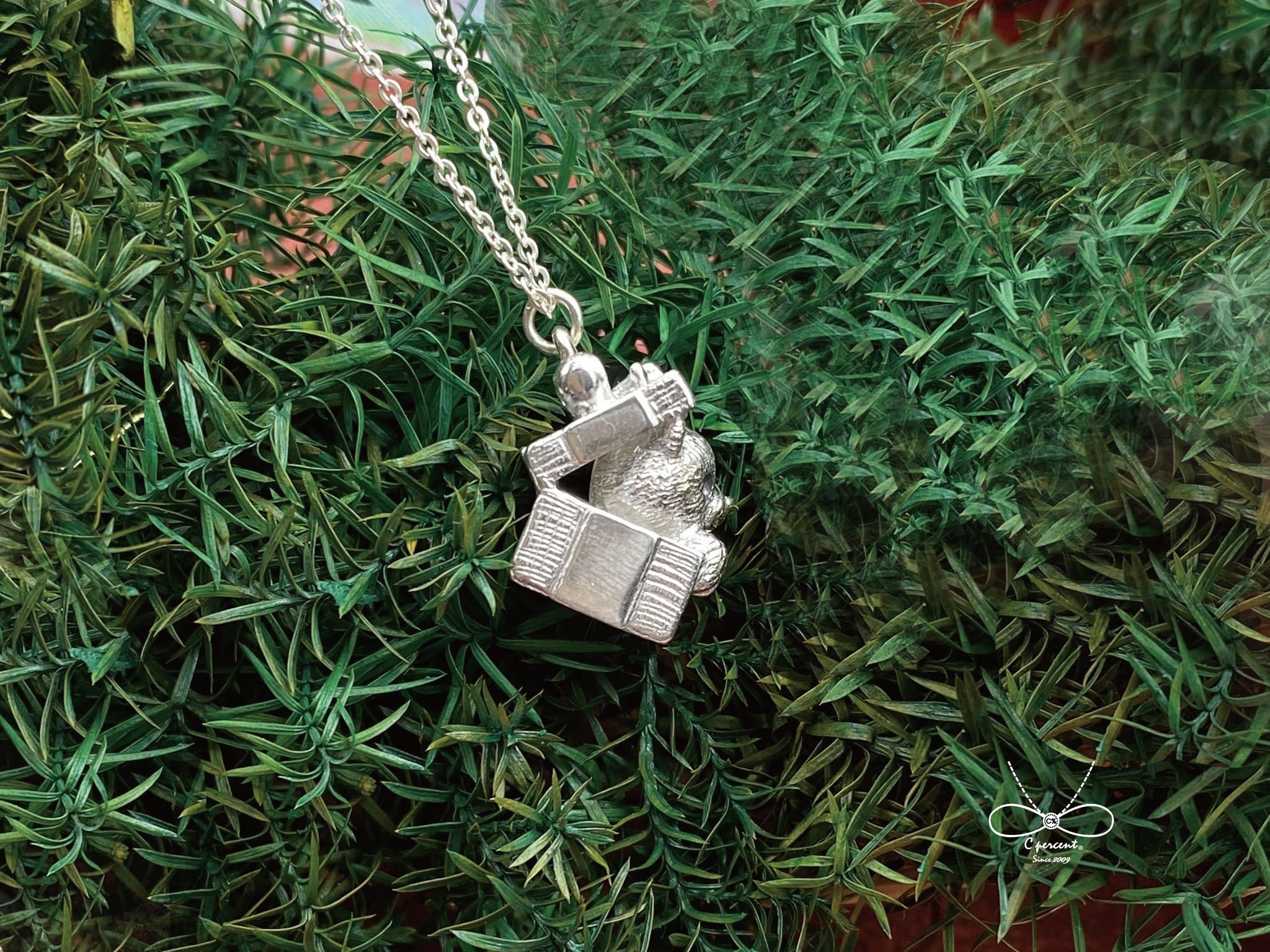 小熊聖誕禮物 | 純銀項鍊 925純銀 立體動物 情人禮物 聖誕禮物 - 飾品圖片第2張