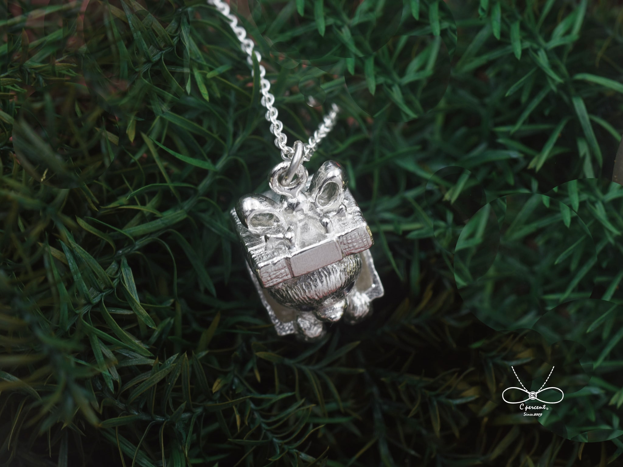 小熊聖誕禮物 | 純銀項鍊 925純銀 立體動物 情人禮物 聖誕禮物 - 飾品圖片第4張