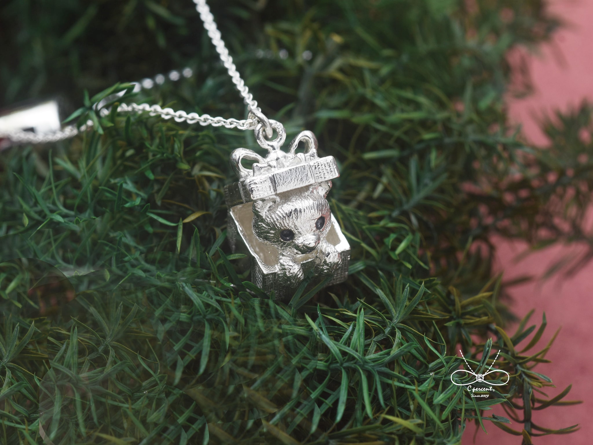 小熊聖誕禮物 | 純銀項鍊 925純銀 立體動物 情人禮物 聖誕禮物 - 飾品圖片第5張