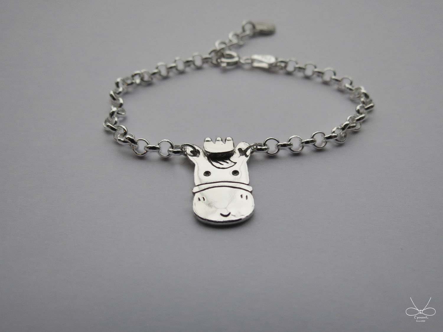 馬兒 - 小朋友手鍊 | 925純銀 寶寶週歲禮 可愛動物 手工銀飾