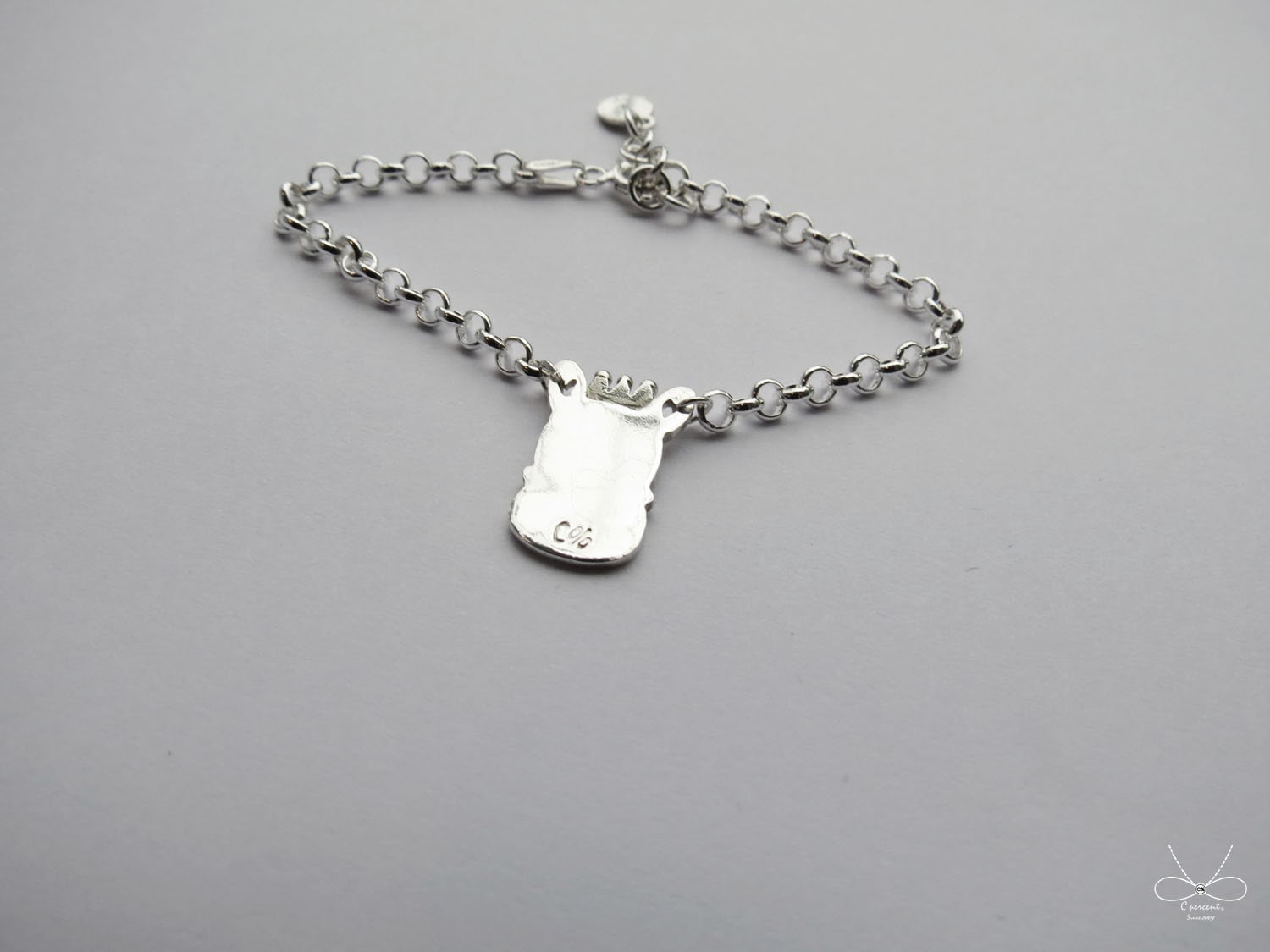 馬兒 - 小朋友手鍊 | 925純銀 寶寶週歲禮 可愛動物 手工銀飾 - 飾品圖片第5張