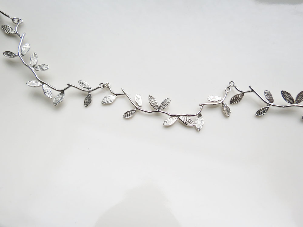 小樹枝圍圈圈 (925純銀項鍊、銀飾) - 飾品圖片第2張