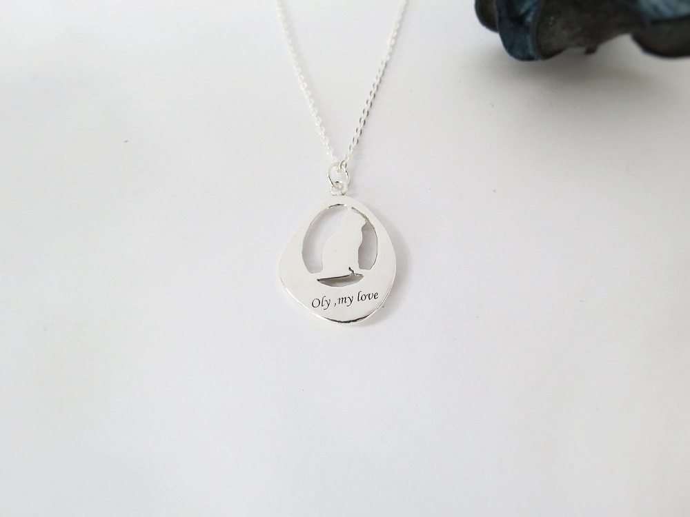 They are Family - 貓咪坐著 | 長項鍊 925純銀 可愛動物 手工銀飾  - 飾品圖片第4張