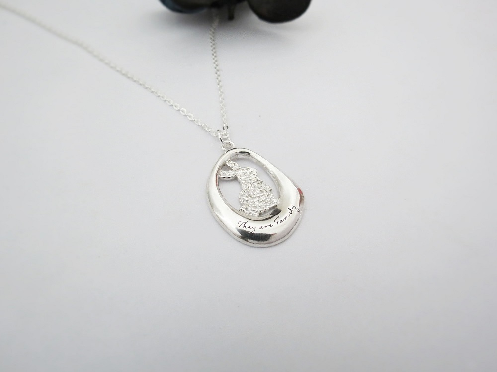 兔子 - They are Family | 長項鍊 925純銀 細項鍊 動物 手工銀飾 - 飾品圖片第3張