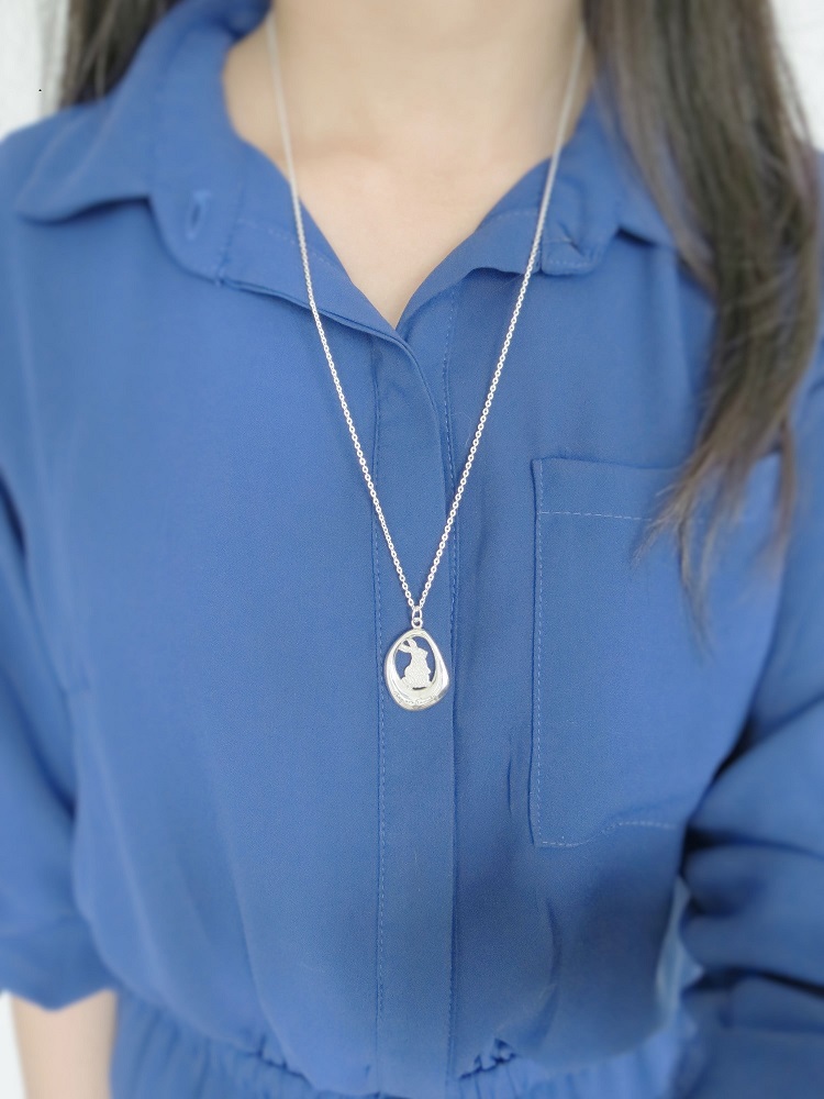 兔子 - They are Family | 長項鍊 925純銀 細項鍊 動物 手工銀飾 - 飾品圖片第5張