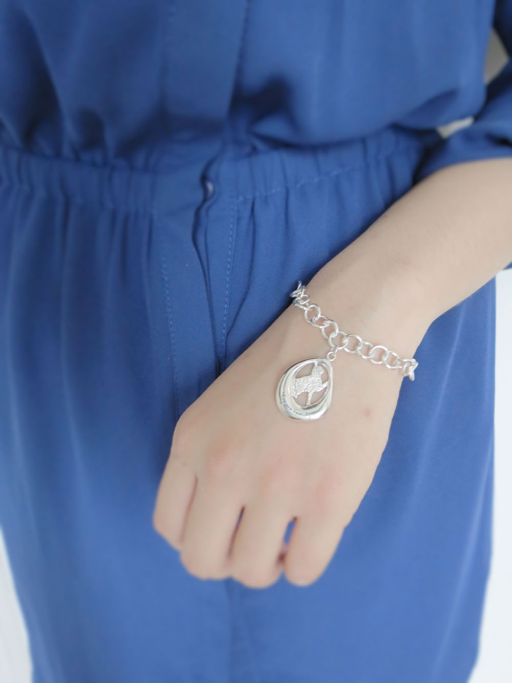 They are Family - 貓咪伸手手 (純銀手鍊 動物銀飾)  - 飾品圖片第5張