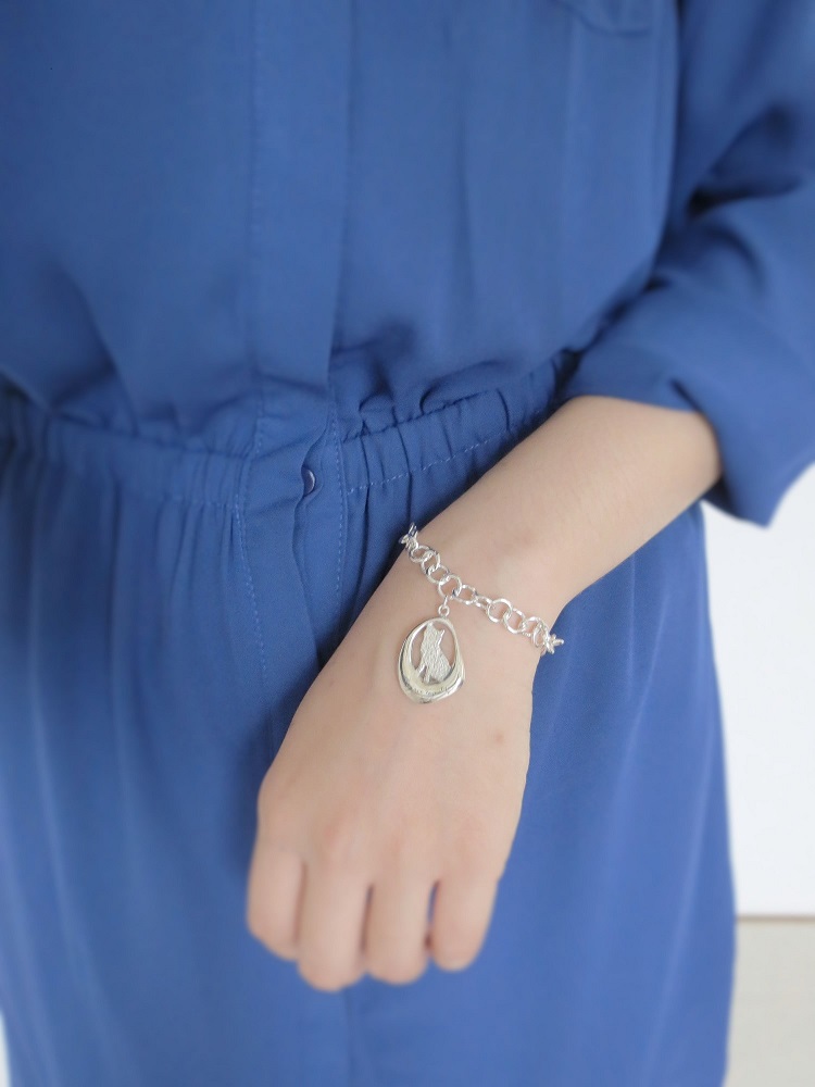 They are Family - 柴犬 (純銀手鍊 狗狗銀飾)  - 飾品圖片第4張