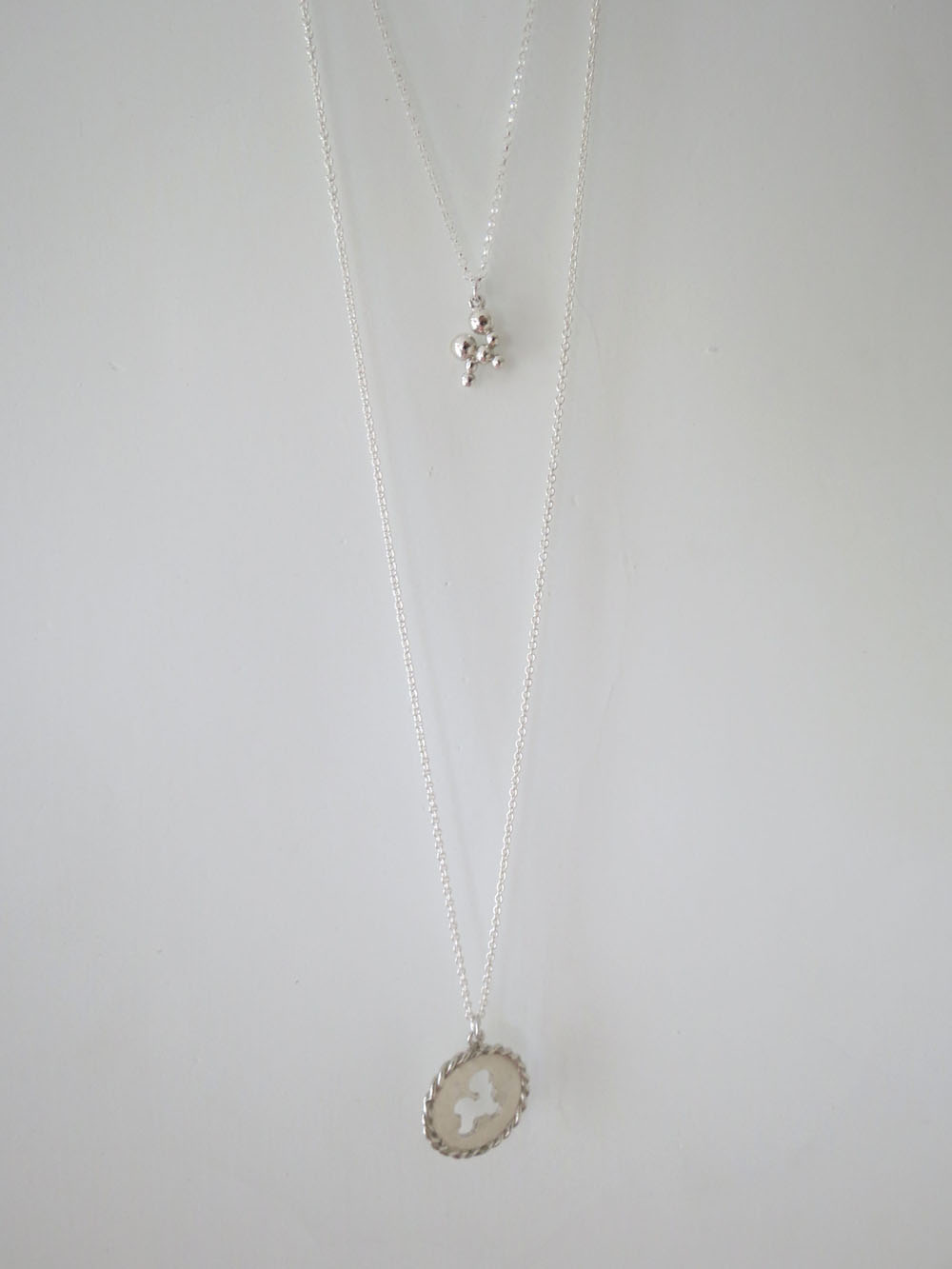 泡泡 - 美人魚公主系列 雙層項鍊 (純銀項鍊 銀飾) - 飾品圖片第4張