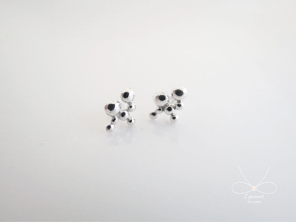 泡泡---美人魚公主系列 (純銀耳環、銀飾) - 飾品圖片第1張