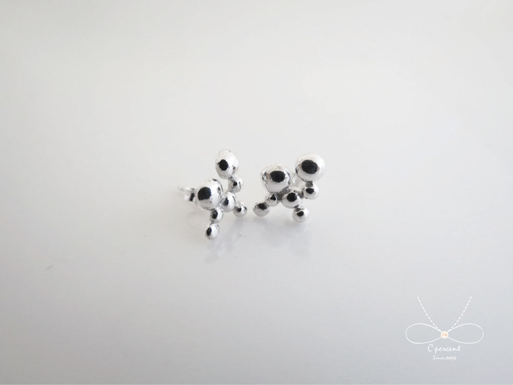 泡泡---美人魚公主系列 (純銀耳環、銀飾) - 飾品圖片第2張