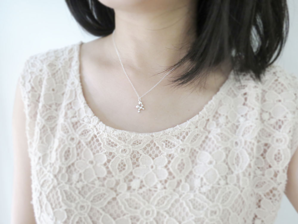 泡泡 - 美人魚公主 (純銀項鍊 女款 鎖骨鍊 可愛簡約 手工銀飾) - 飾品圖片第5張