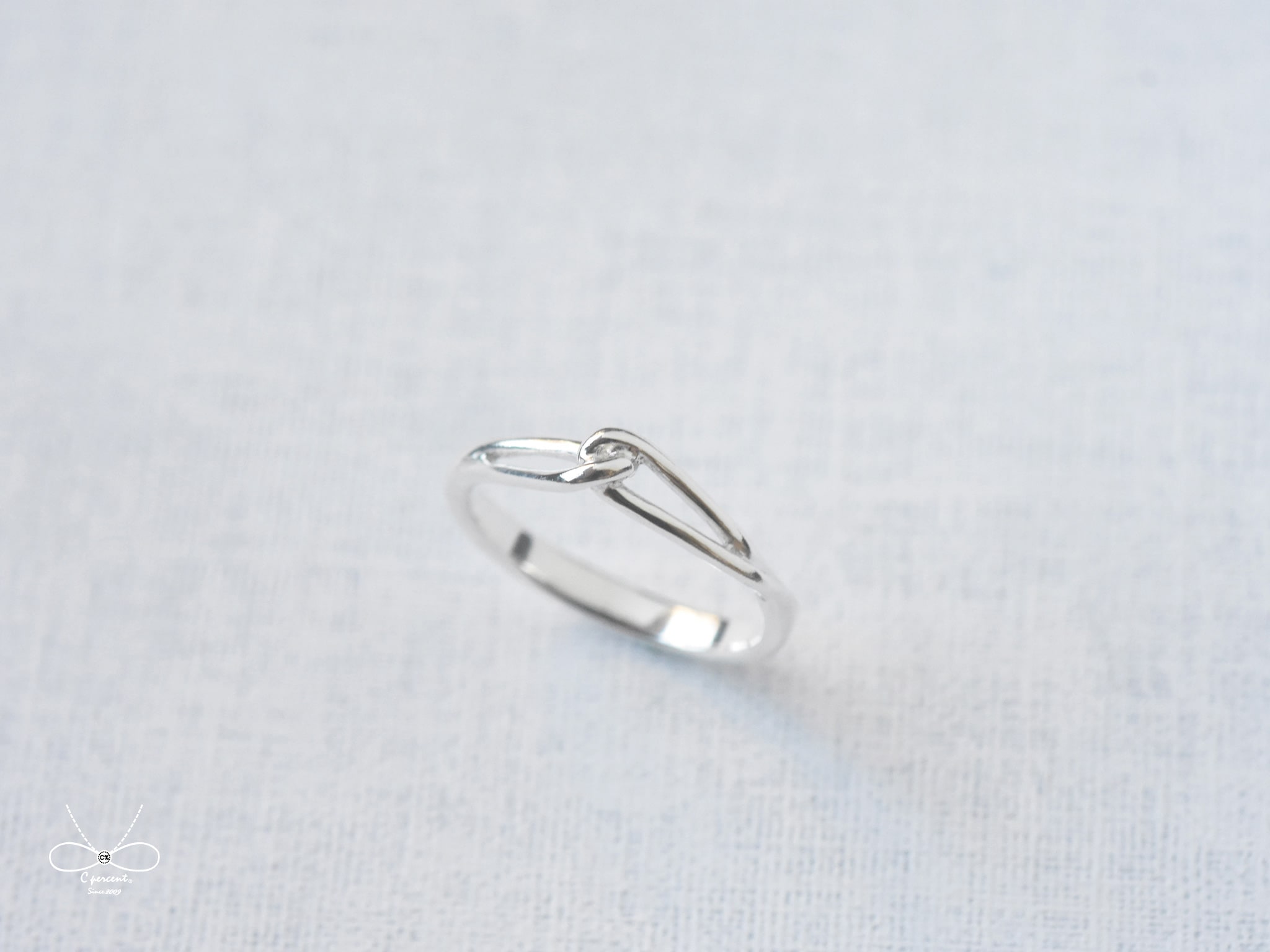 簡約線條交錯戒指 | 925純銀 女戒 可加購刻字 手工銀飾 - 飾品圖片第2張